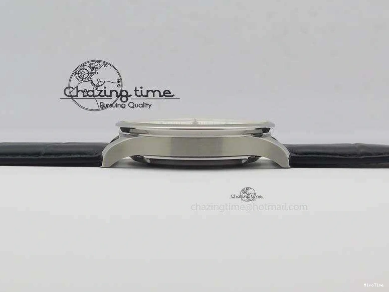 MIROTIME 0512 Modern Portuguese IW371404 ZF V3 1:1 Best Edition SS Black Dial On Black Leather Strap A 7267